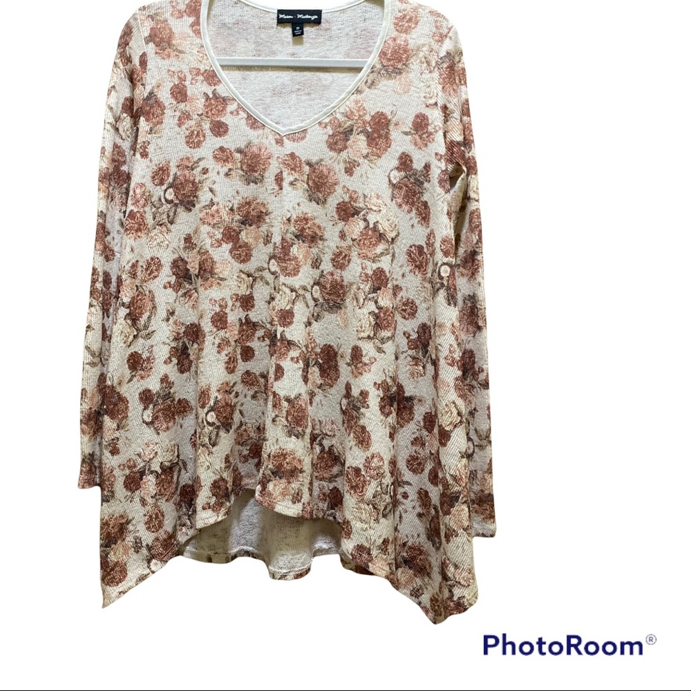 MASON MACKENZIE women’s floral top, size S